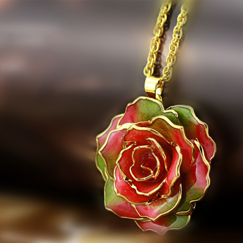 Daiya True Rose项链（新鲜玫瑰）