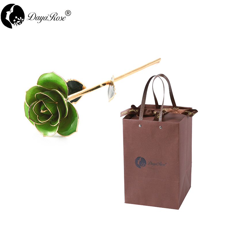 批发加工定制戴安娜淡绿色金玫瑰（玻璃盖）