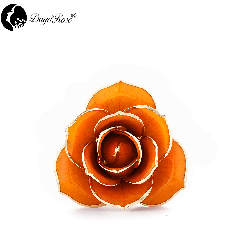 Daiya橙色玫瑰24K金（金叶）